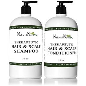 img 4 attached to Zatural - Naked Neem - Neem Shampoo for Soothing Scalp (16oz Shampoo & Conditioner)