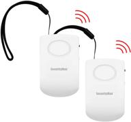 🚪 enhanced securityman door handle alarm (2 pack): 130db vibration triggered portable door alarm – ideal for kids, elderly, hotel, bedroom, apartment logo