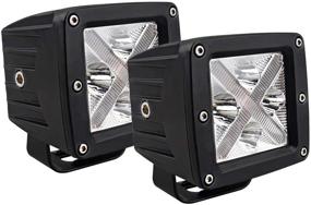 img 4 attached to 🚧 Chelhead 2x2 LED Pod Lights: Waterproof 20W 2400LM Spot Beam Cubes for Trucks, SUVs, UTVs, ATVs, 4x4s, Jeeps & Motorcycles