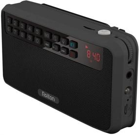 img 4 attached to 🔊 Rolton E500 Portable Stereo Bluetooth Speakers with FM Radio, Clear Bass, Dual Track Speaker, TF Card Music Player - Black