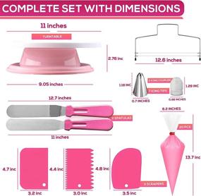 img 3 attached to 🎂 Efficiently Level and Rotate with the Pink Cake Turntable Stand