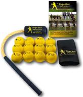 🏏 rope bat - the ultimate hitting system for baseball & softball swing training with smushballs - premium batting aid & training tool логотип