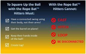 img 1 attached to 🏏 Rope Bat - The Ultimate Hitting System for Baseball & Softball Swing Training with Smushballs - Premium Batting Aid & Training Tool