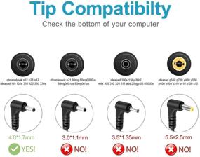 img 2 attached to 🔌 AC Charger for Lenovo IdeaPad 100 110 110S 120 120S 320S 110-15 110-17 120S-11 120S-14 110S-11 310-15 320-15 330-15 330-17 330S-15 330-15ARR Laptop Power Supply Adapter