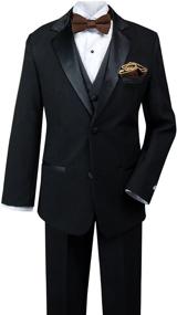 img 3 attached to 👶 Stylish Spring Notion Baby Boys' Tuxedo Set: Includes Bow Tie and Handkerchief