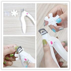 img 1 attached to 💅 Adjustable Stainless Steel Nail Clipper for Acrylic Nails - French Manicure Tool with False Tips Trimmer (1pcs)