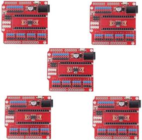 img 4 attached to 🛠️ HiLetgo Нано I/O Расширительный датчиковый щит: Идеально подходит для Arduino UNO R1 Nano 3.0 Duemilanove 2009 – Упаковка 5 штук