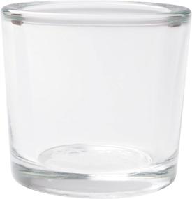 img 2 attached to 🕯️ Hosley Set of 6 Clear Thick Glass Votive/Tealight (Wax or LED) Candle Holders - 2.4" High - Ideal Gift for Weddings, Parties, Spa, Aromatherapy, Bridal Setting - Bulk Buy O4