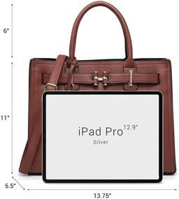 img 1 attached to Women's Structured Shoulder Handbag 👜 Satchel - Handbags and Wallets for Women