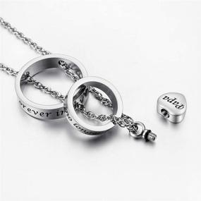 img 2 attached to 🔒 XIUDA Locket Cremation Urn Necklace - Eternal Remembrance for Dad, Mom, Grandma & Grandpa