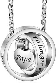 img 4 attached to 🔒 XIUDA Locket Cremation Urn Necklace - Eternal Remembrance for Dad, Mom, Grandma & Grandpa