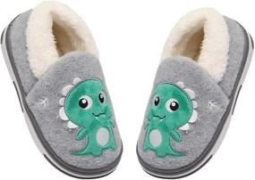 img 4 attached to 🐻 ZOGEME Fluffy Slippers for Boys and Girls