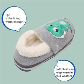 img 2 attached to 🐻 ZOGEME Fluffy Slippers for Boys and Girls