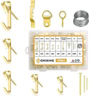 🖼️ gohiking 520pcs assorted picture hanging kit: 10-100lb 6 types for heavy-duty art frames logo