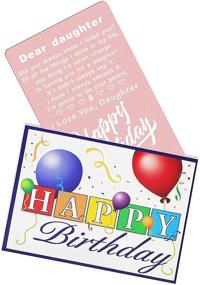 img 1 attached to 🎂 Inspirational Engraved Birthday Card for Daughter: Wishing a Happy Birthday to our Beloved Daughter