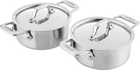 img 4 attached to 🍲 All-Clad Stainless Steel Cocottes, 0.5-Quart, 2-Piece Set, Silver