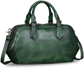 img 4 attached to 👜 Stylish Genuine Leather Handbag: Handmade Crossbody Women's Handbags & Wallets