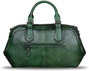 img 2 attached to 👜 Stylish Genuine Leather Handbag: Handmade Crossbody Women's Handbags & Wallets