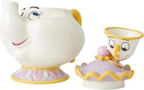 img 2 attached to Enesco Disney Ceramics Beauty and the Beast Mrs. Potts and Chip Cookie Jar Canister: A Multicolored 9.94 Inch Delight!