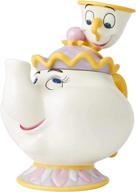 enesco disney ceramics beauty and the beast mrs. potts and chip cookie jar canister: a multicolored 9.94 inch delight! логотип