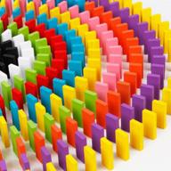 🔢 new creative top educational wooden domino blocks logo