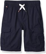 boys' antique drawstring pocket shorts by tommy hilfiger logo