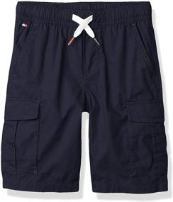 img 1 attached to Boys' Antique Drawstring Pocket Shorts by Tommy Hilfiger