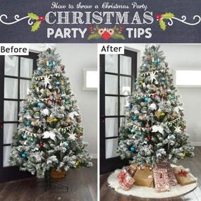 img 2 attached to 🎄 Enhance Your Christmas Decor with our 36 Inch Luxury Faux Fur Christmas Tree Skirt - Perfect for New Year Parties & Pet-Friendly Holidays!