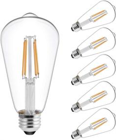 img 4 attached to 🌟 Vintage Equivalent Filament Non Dimmable Standard - Nostalgia Meets Efficiency