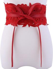 img 2 attached to 🎀 Ayliss Women's Bowknot Leather Corset Belt - Stylish Accessory for Women