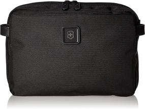 img 4 attached to Victorinox Lexicon 2.0 Parcel Zip-Around Toiletry Kit: Sleek Black Design, One Size - Perfect Travel Companion