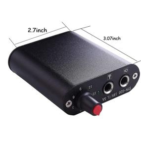 img 1 attached to 🖤 New Star Tattoo Mini Motor Black Tattoo Machine Power Supply Set: Enhanced Mini Tattoo Power Supply with Clip Cord and Stainless Steel Foot Pedal for Superior Permanent Makeup Tattooing