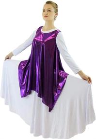 img 1 attached to Danzcue Women's Dance Drapey Tunic Tank Pullover - Celebrate Your Spirit!