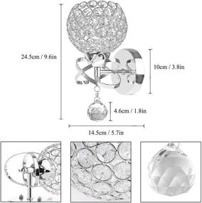 img 1 attached to Декоративные хрустальные бра для ванной комнаты