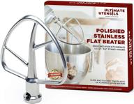 🍰 stainless steel flat beater for 4.5-5 quart kitchenaid mixer - dishwasher-safe cake mixer mixing paddle whisk attachment for baking, cooking - ultimate utensils, no flaking or peeling logo