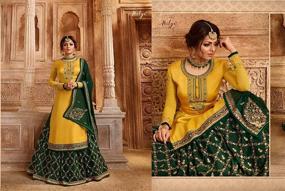img 2 attached to Pakistani Special Georgette Straight X SMALL 36 Women's Clothing for Dresses