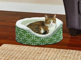 img 3 attached to 🐾 Premium Orthopedic Egg-Crate Nesting Pet Bed with Teflon Fabric Protector by MidWest Homes for Pets: Enhanced Comfort and Extra Durability