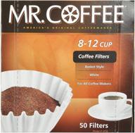 ☕️ convenient mr. coffee coffee basket filters: 50 filters for 8-12 cup makers logo