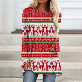 img 3 attached to Christmas Clothes Outfits Crewneck Sweatshirt