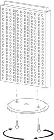 img 2 attached to 🏬 700513 BLK Azar Two Sided Pegboard Counter