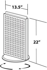 img 1 attached to 🏬 700513 BLK Azar Two Sided Pegboard Counter