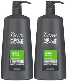 img 1 attached to 🚿 Dove Men+Care Body Wash: Extra Fresh 23.5 oz (Pack of 2) - Ultimate Hydration for Men