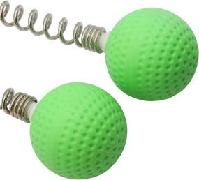 img 2 attached to 🏌️ SinLoon Golf Ball Massager Hammer (2-Pack) Manual Back Shoulder Massage Stick for Full Body Relaxation, Fatigue Reduction, and Pain Relief - Green