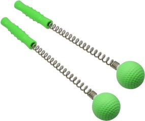 img 4 attached to 🏌️ SinLoon Golf Ball Massager Hammer (2-Pack) Manual Back Shoulder Massage Stick for Full Body Relaxation, Fatigue Reduction, and Pain Relief - Green