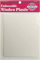 🔍 judikins embossable window plastic sheets - clear, 20-pack: 4.25" x 5.5" dimensions logo