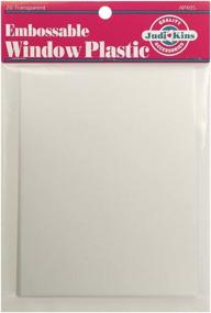 img 1 attached to 🔍 Judikins Embossable Window Plastic Sheets - Clear, 20-Pack: 4.25" x 5.5" Dimensions
