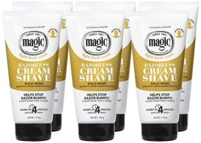 img 1 attached to 🪒 6 Pack of Magic Razorless Cream Shave for Bald Head - 6 Ounce Tube (177ml)