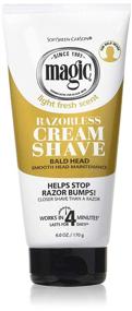 img 2 attached to 🪒 6 Pack of Magic Razorless Cream Shave for Bald Head - 6 Ounce Tube (177ml)