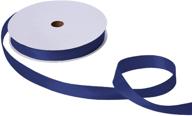 🎀 jillson roberts bulk 1-inch double faced satin ribbon: 20 colors, navy, 100 yard spool (bfr1026) - high-quality satin ribbon for crafts and decor logo