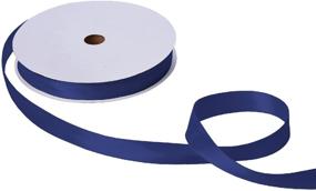 img 2 attached to 🎀 Jillson Roberts Bulk 1-Inch Double Faced Satin Ribbon: 20 Colors, Navy, 100 Yard Spool (BFR1026) - High-Quality Satin Ribbon for Crafts and Decor